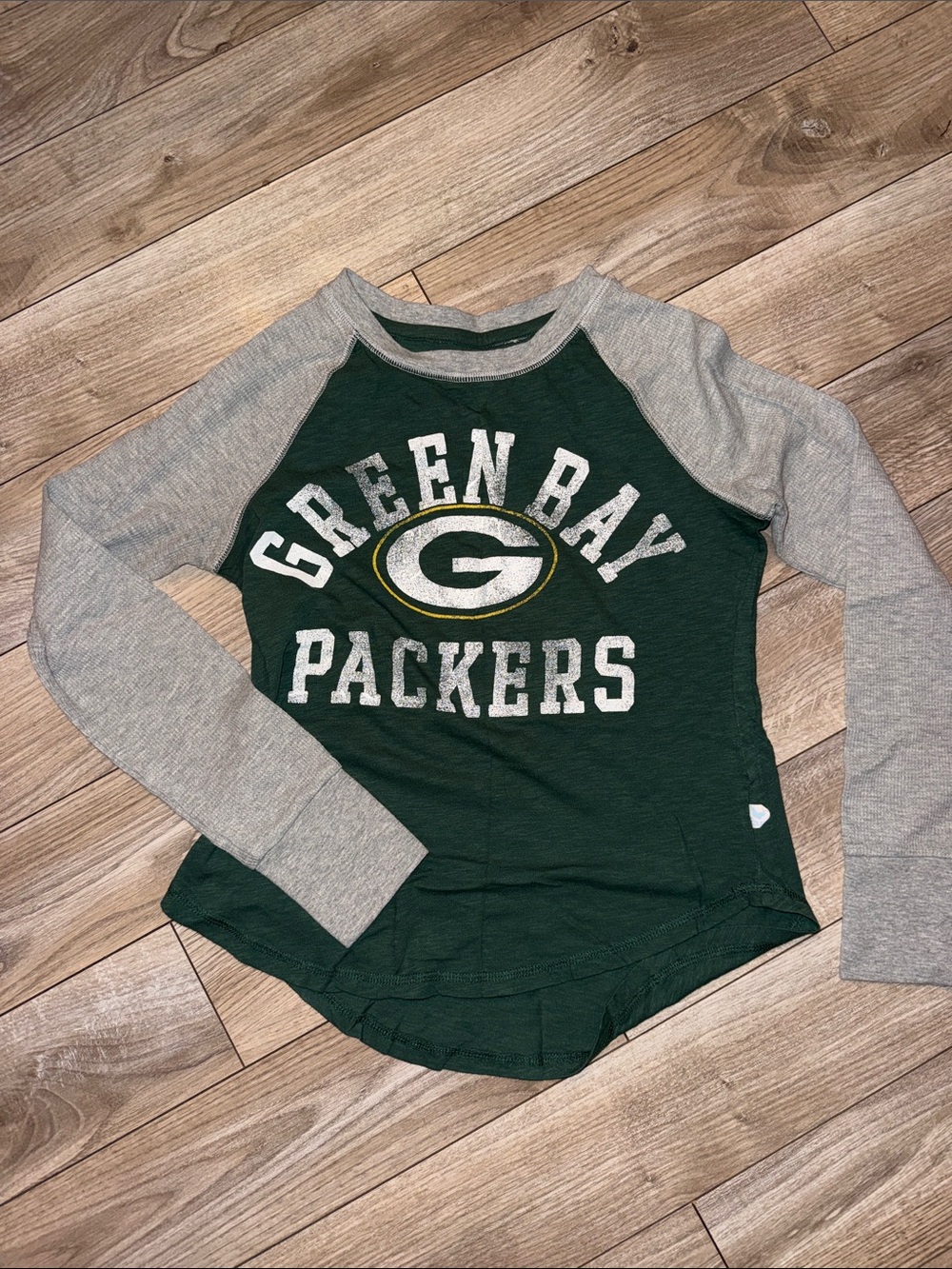 Women’s Raglan Long Sleeve Green Bay - Green & Gray